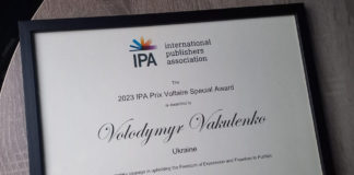 Письменника Вакуленка, убитого росіянами під час окупації Харківщини, посмертно нагородили премією Prix Voltaire Special Award